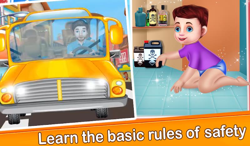 Child Safety Basic Rules games Ekran Görüntüsü 0