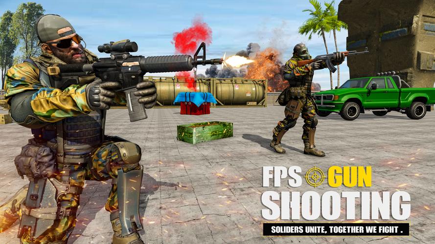 Gun Games Offline 3D Shooting Schermafbeelding 2