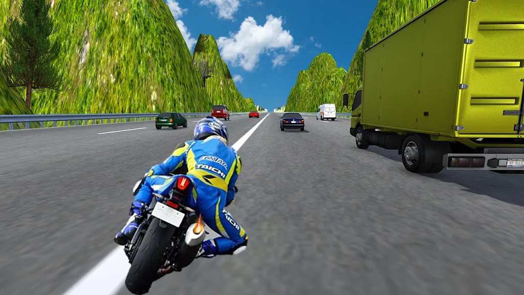 City Bike Traffic Race in Crowd Taxi 3D Captura de pantalla 2