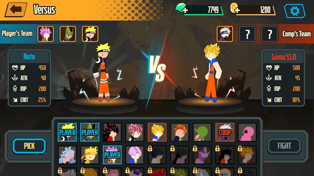 Stickman Dragon Fight - Super Captura de tela 3