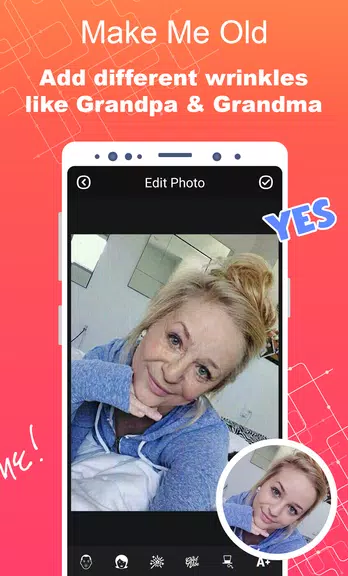 Make Me Old - Aged Face Maker ဖန်သားပြင်ဓာတ်ပုံ 1