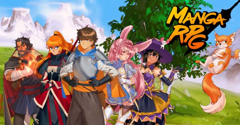 Mangarpg tugas anda dengan menyelamatkan dunia dari kekuasaan merentasi rpg fantasi yang bersemangat