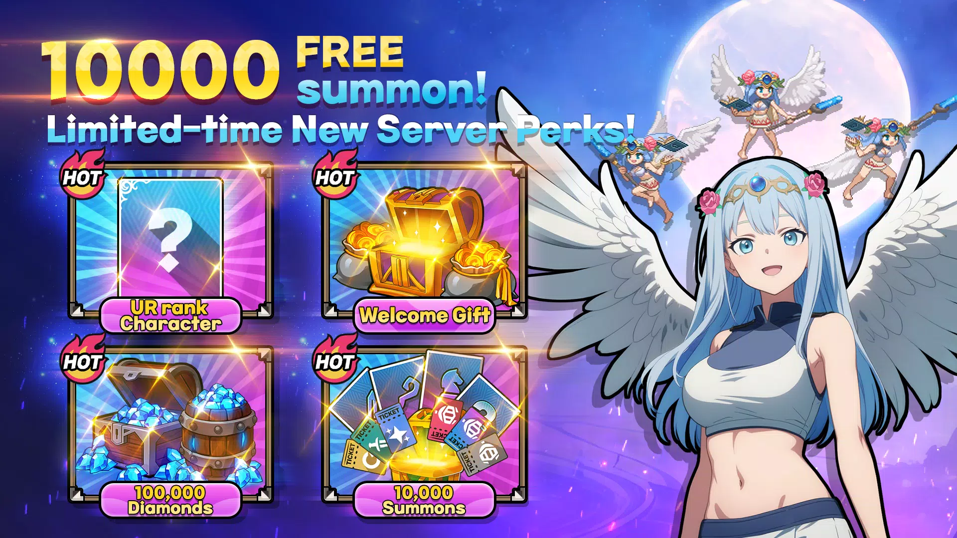 Conquest Girls: AFK Idle RPG Captura de tela 1