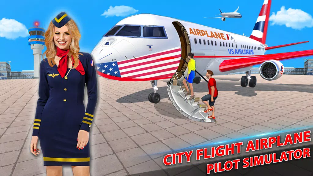 US Pilot Flight: Plane Games Schermafbeelding 1