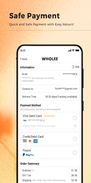 Wholee - Online Shopping App Screenshot 2