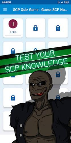 scp quiz game Capture d'écran 1