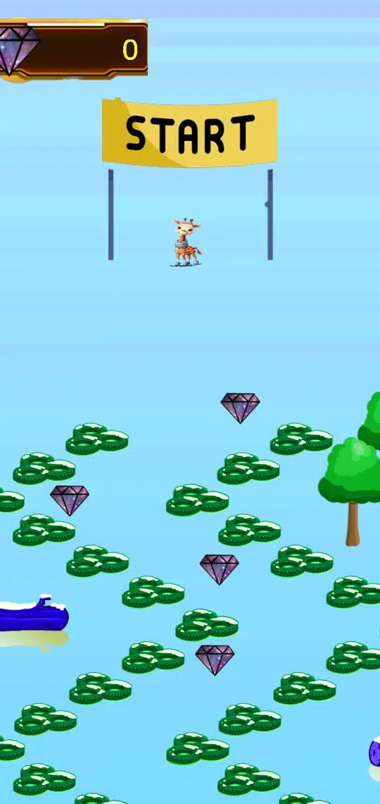 Snowy Giraffe Adventure Captura de pantalla 2