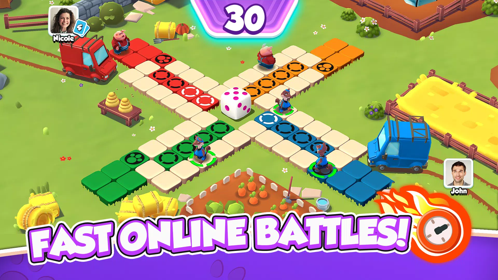 Ludo: Animal Heroes 스크린샷 0
