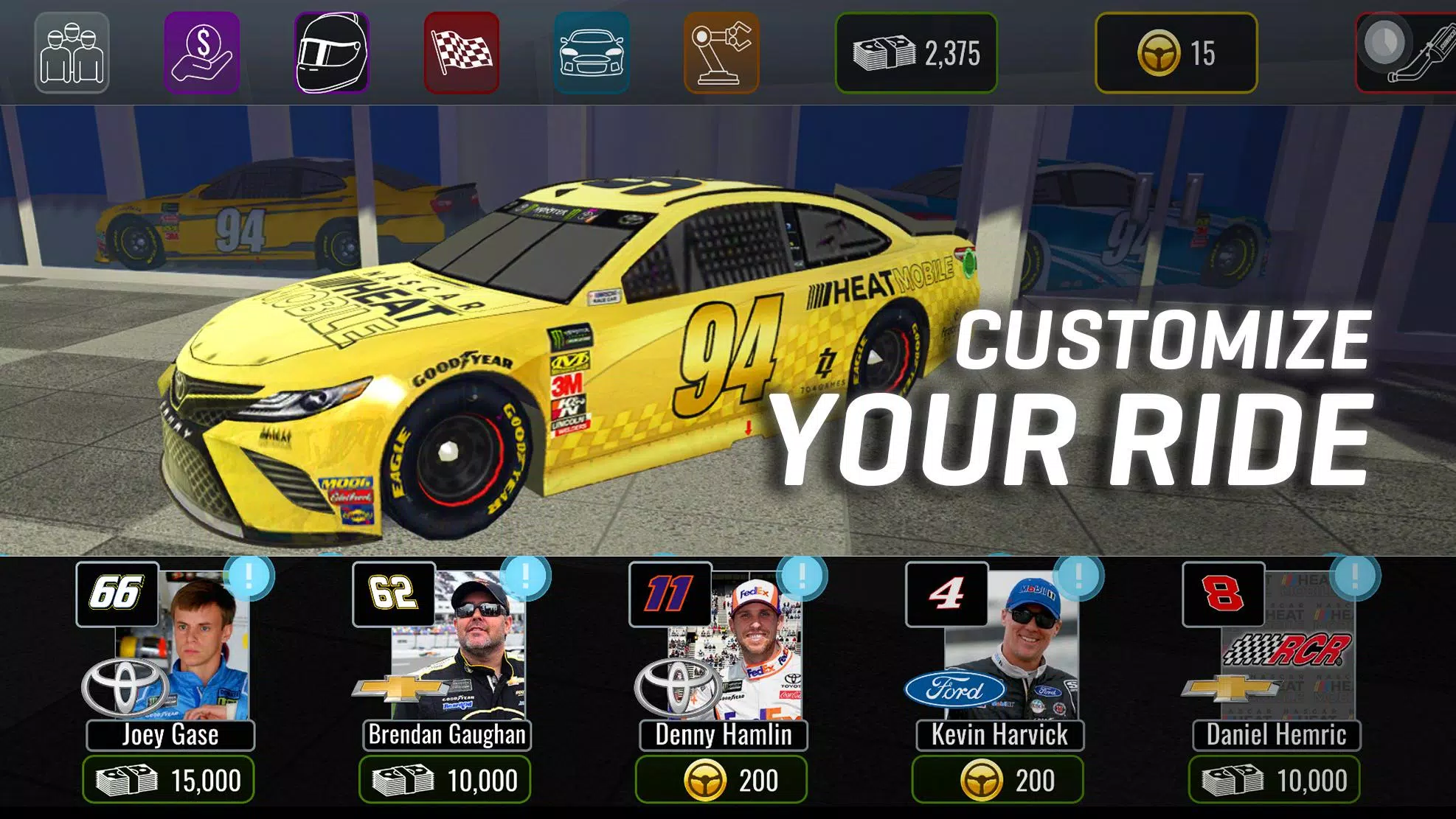 NASCAR Heat Mobile 스크린샷 1
