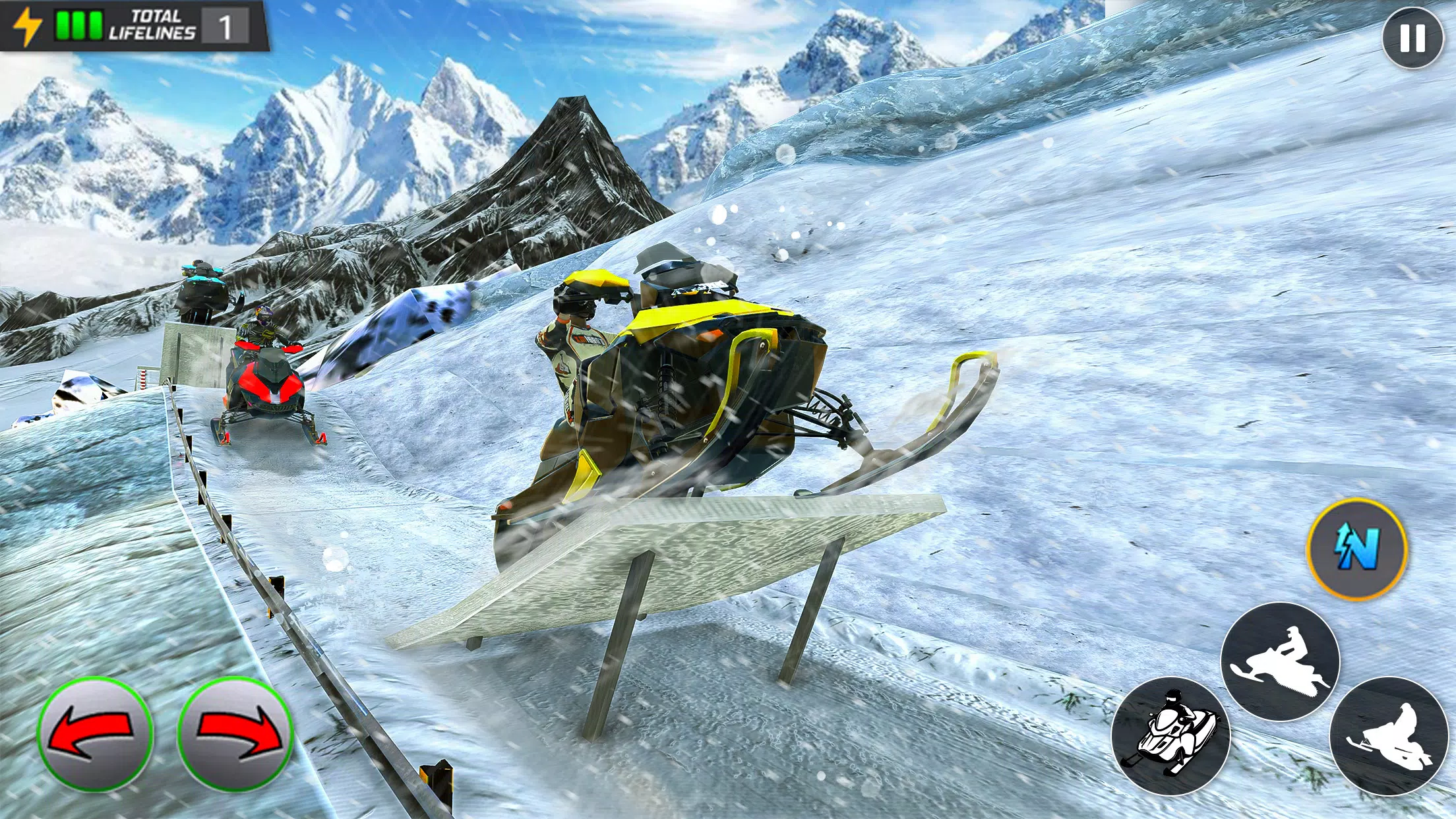 Crazy Skills Snowcross Games 스크린샷 1