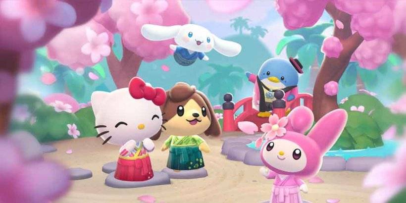 Hello Kitty Island的春季更新：享受櫻花