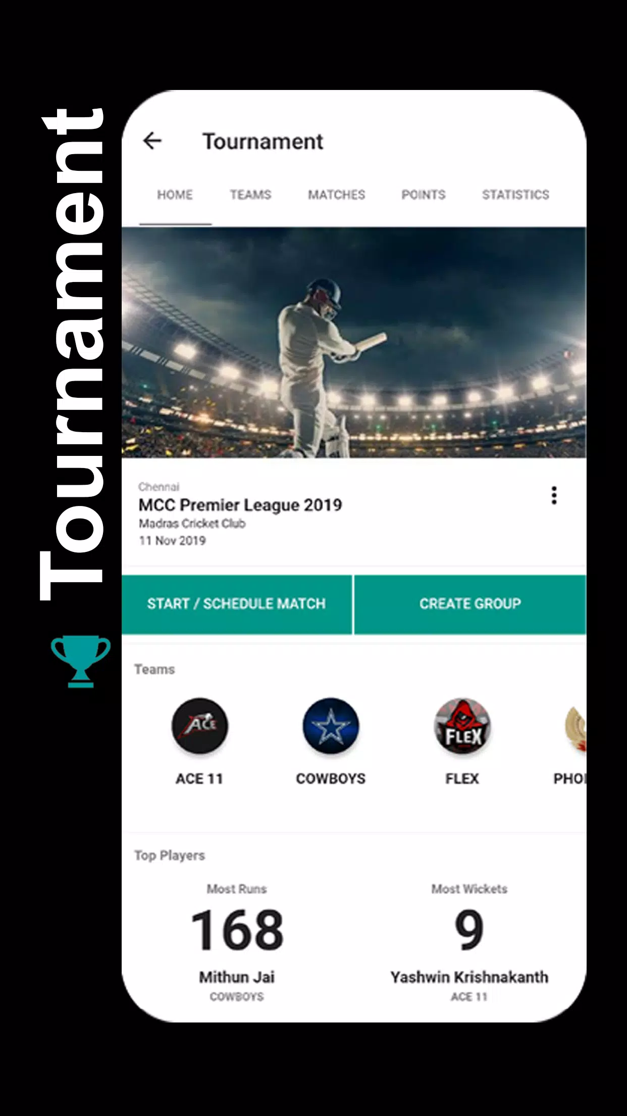 STUMPS - The Cricket Scorer Captura de pantalla 2