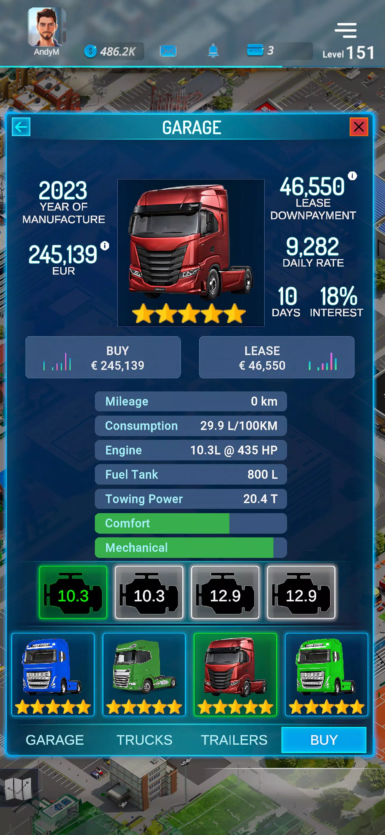 Schermata Virtual Truck Manager 3 3