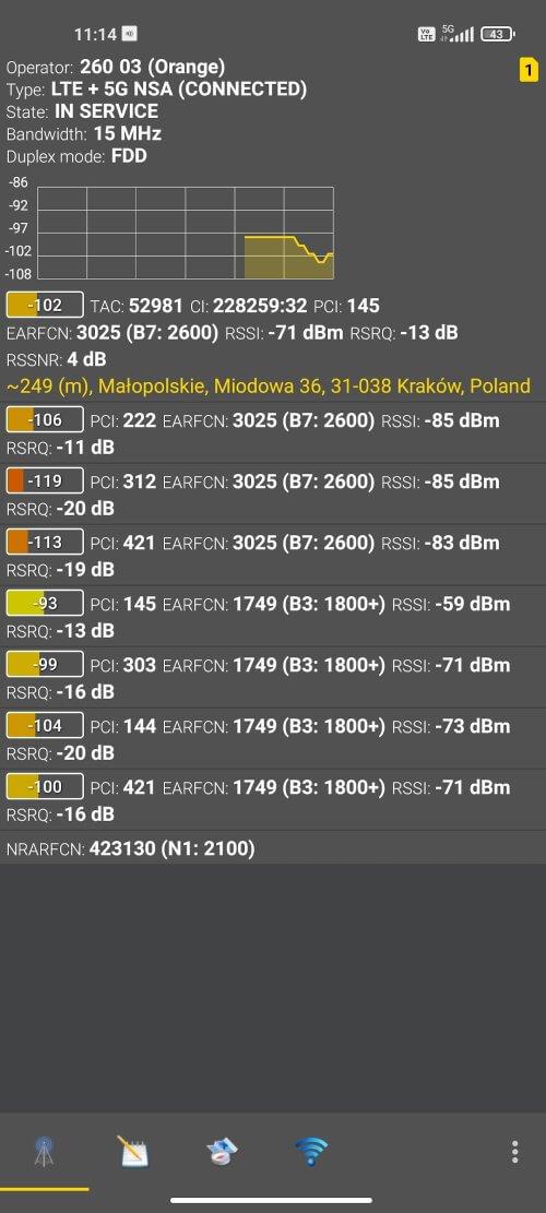 Netmonitor: 5G, Cell & WiFi Schermafbeelding 0