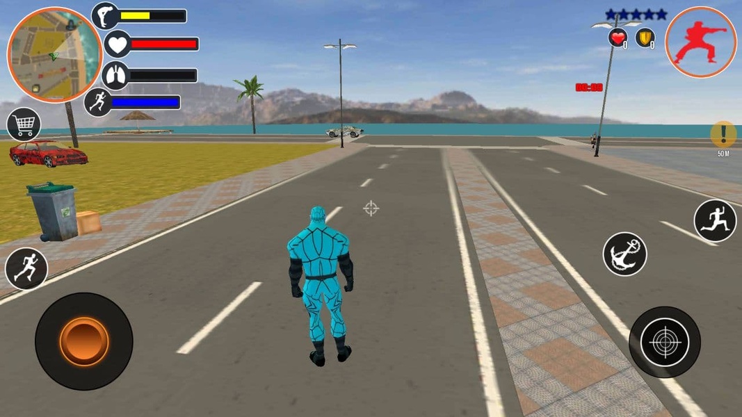 Spider Spiele. Miami Rope Man Screenshot 3