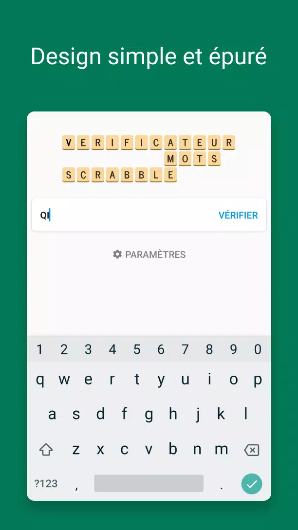 Verificateur Mots SCRABBLE Zrzut ekranu 0