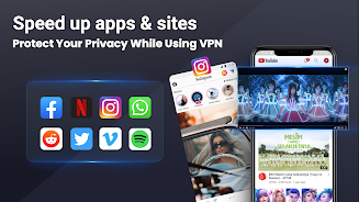 3X VPN - Smooth Browsing Mod ဖန်သားပြင်ဓာတ်ပုံ 1