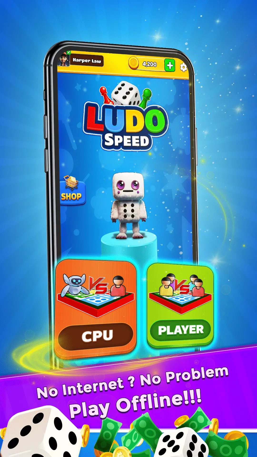 Ludo Speed - Dice Game Fun! Capture d'écran 2