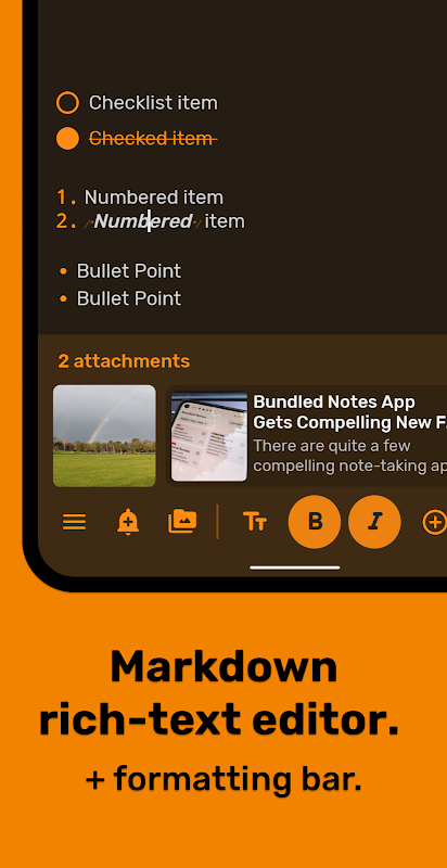 Bundled Notes - Lists, To-do Screenshot 1