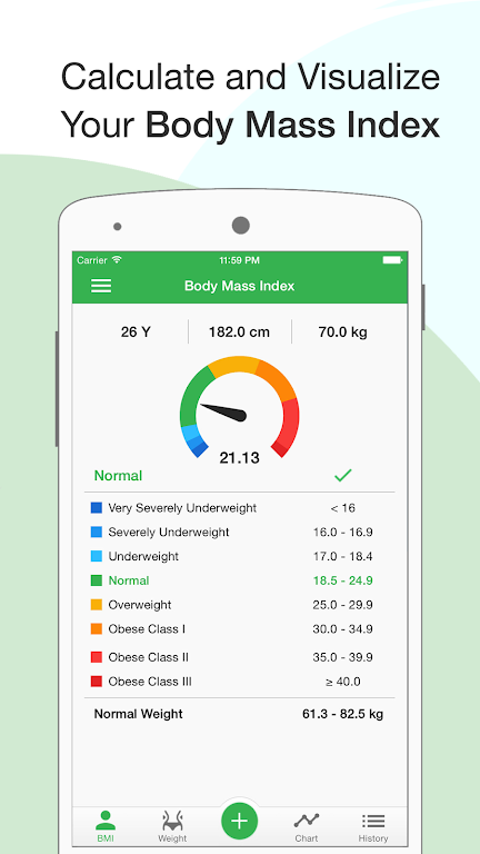 BMI Calculator: Weight Tracker應用截圖第0張