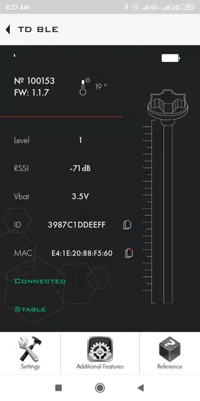 Escort sensors config app Captura de tela 3