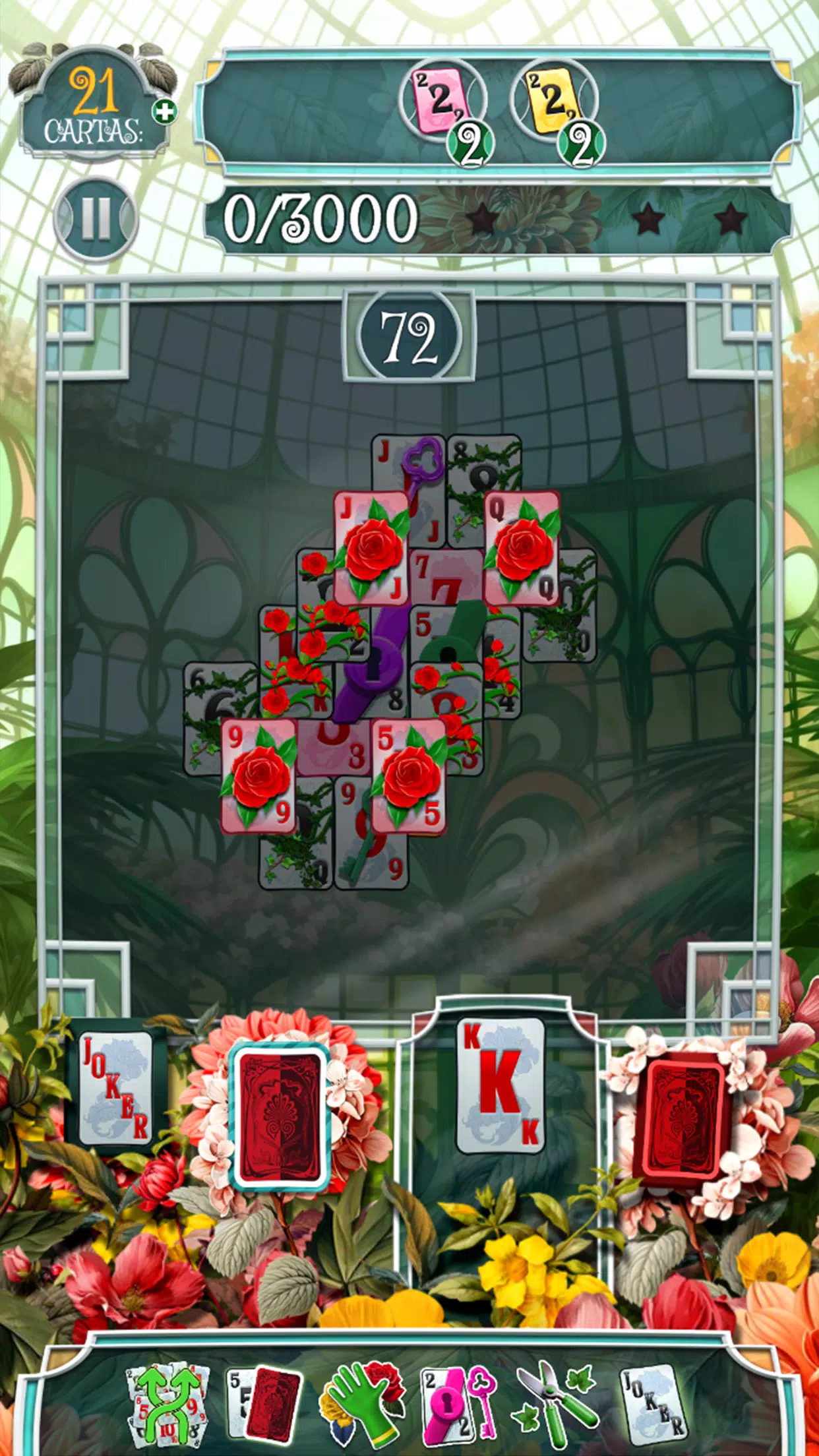 Greenhouse Solitaire TriPeaks 스크린샷 3