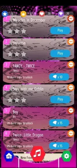 k-pop Magic Game Piano Tiles 2 Tangkapan skrin 2