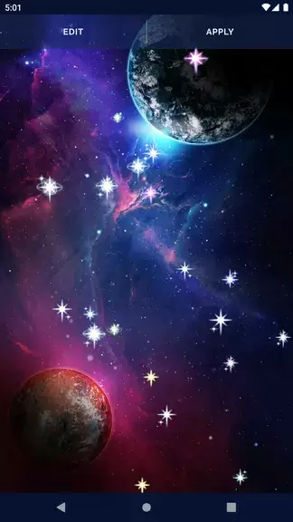 Galaxy Universe Live Wallpaper Schermafbeelding 3