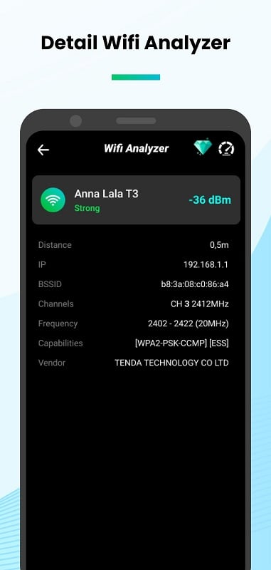 Speed Test & Wifi Analyzer ဖန်သားပြင်ဓာတ်ပုံ 3