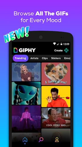 GIPHY: GIF & Sticker Keyboard ဖန်သားပြင်ဓာတ်ပုံ 0