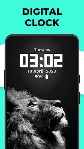 Live Clock wallpaper app Screenshot 1