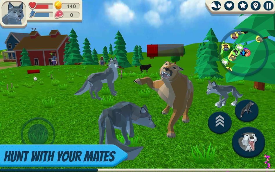 Wolf Simulator: Wild Animals 3 Mod应用截图第0张