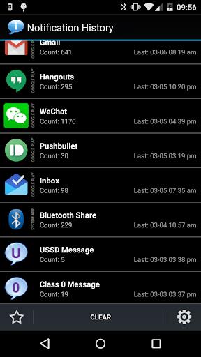 Notification History Tangkapan skrin 0