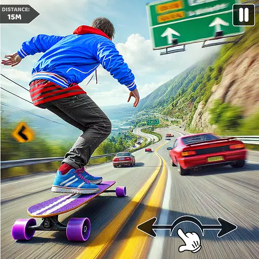 Downhill Skateboarding Game