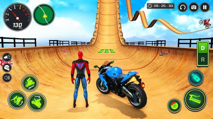 Superhero Bike Stunt Games GT Скриншот 2