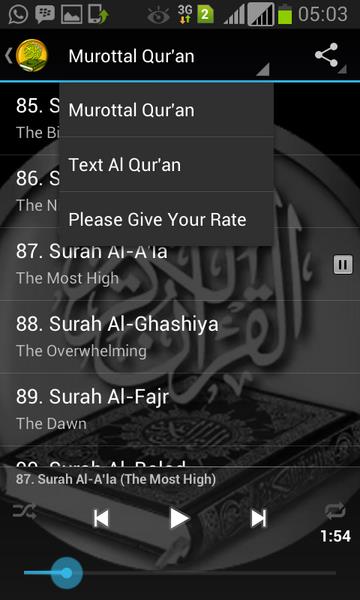 Murottal Qur Captura de pantalla 2