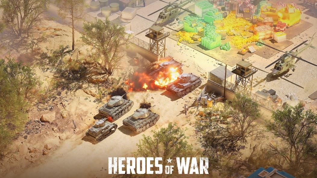 Heroes of War: Idle army game Mod應用截圖第1張