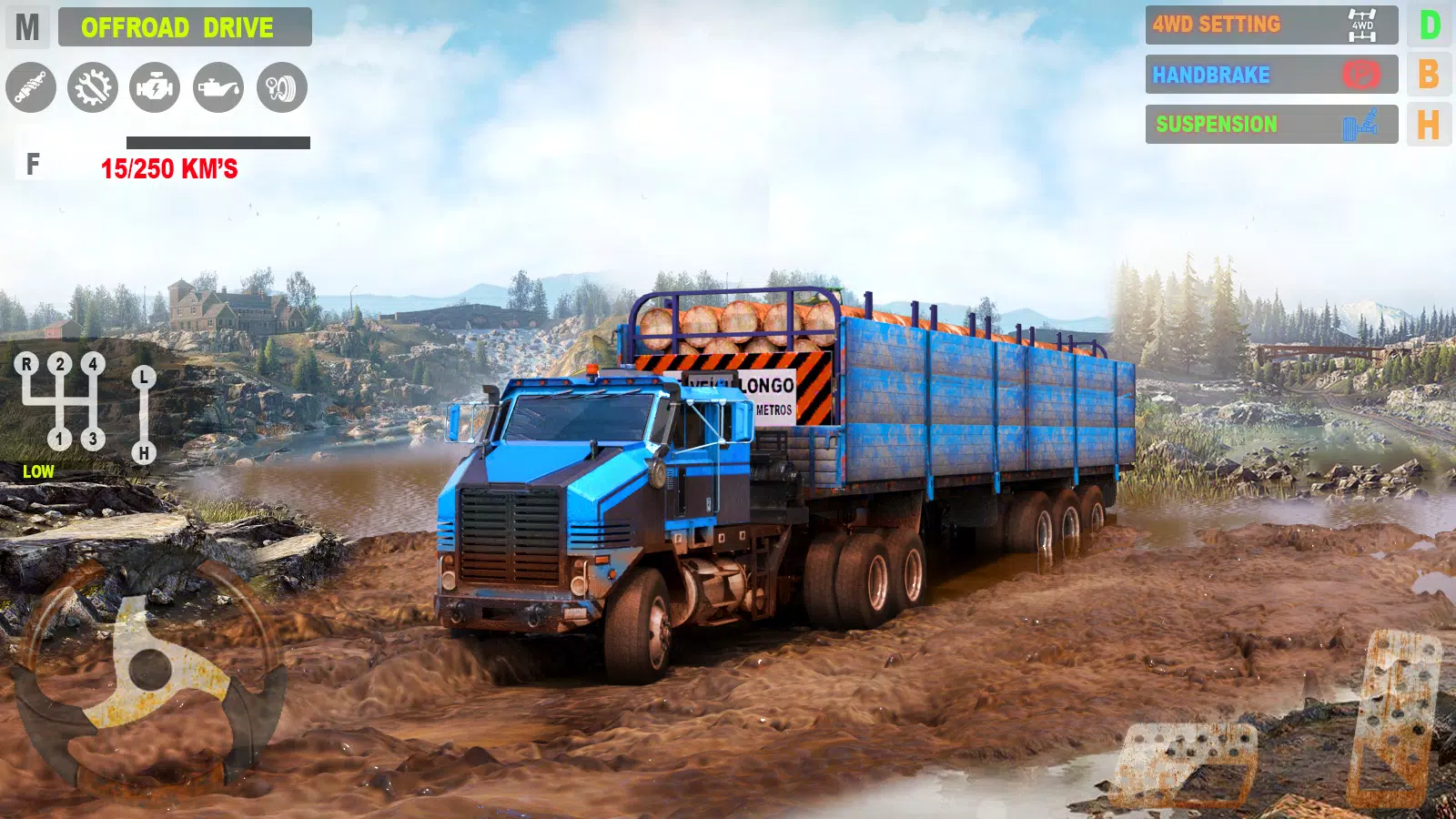 Offroad Mudrunner Games 3D Captura de pantalla 1