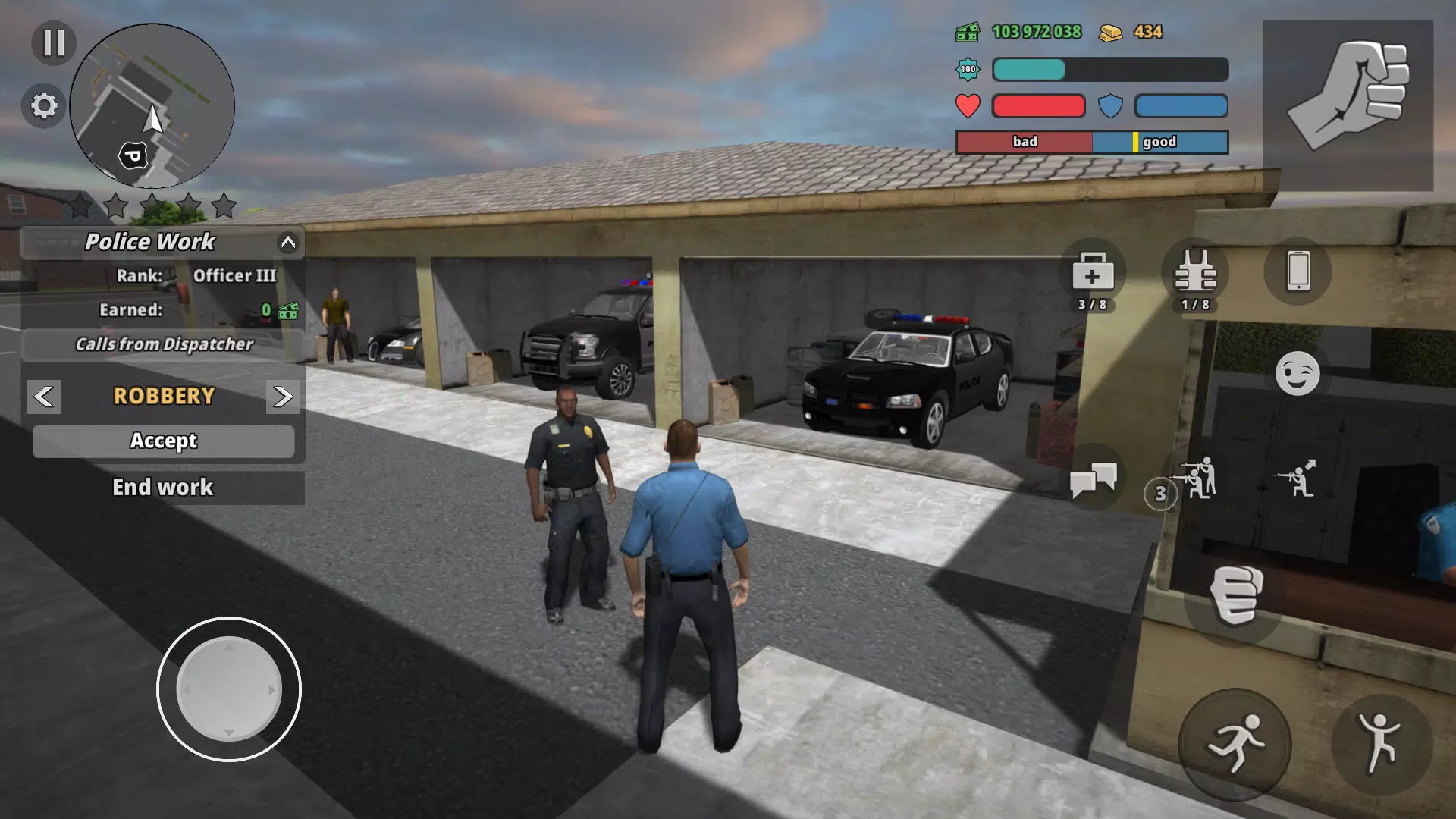 Police Cop Simulator. Gang War स्क्रीनशॉट 2