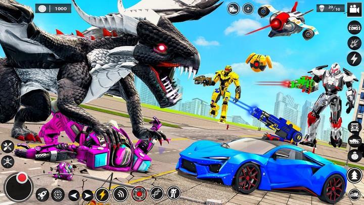 Bee Robot Car Transform Games ဖန်သားပြင်ဓာတ်ပုံ 1