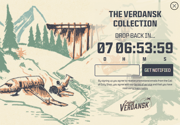 Warzone shop teasing Verdansk return
