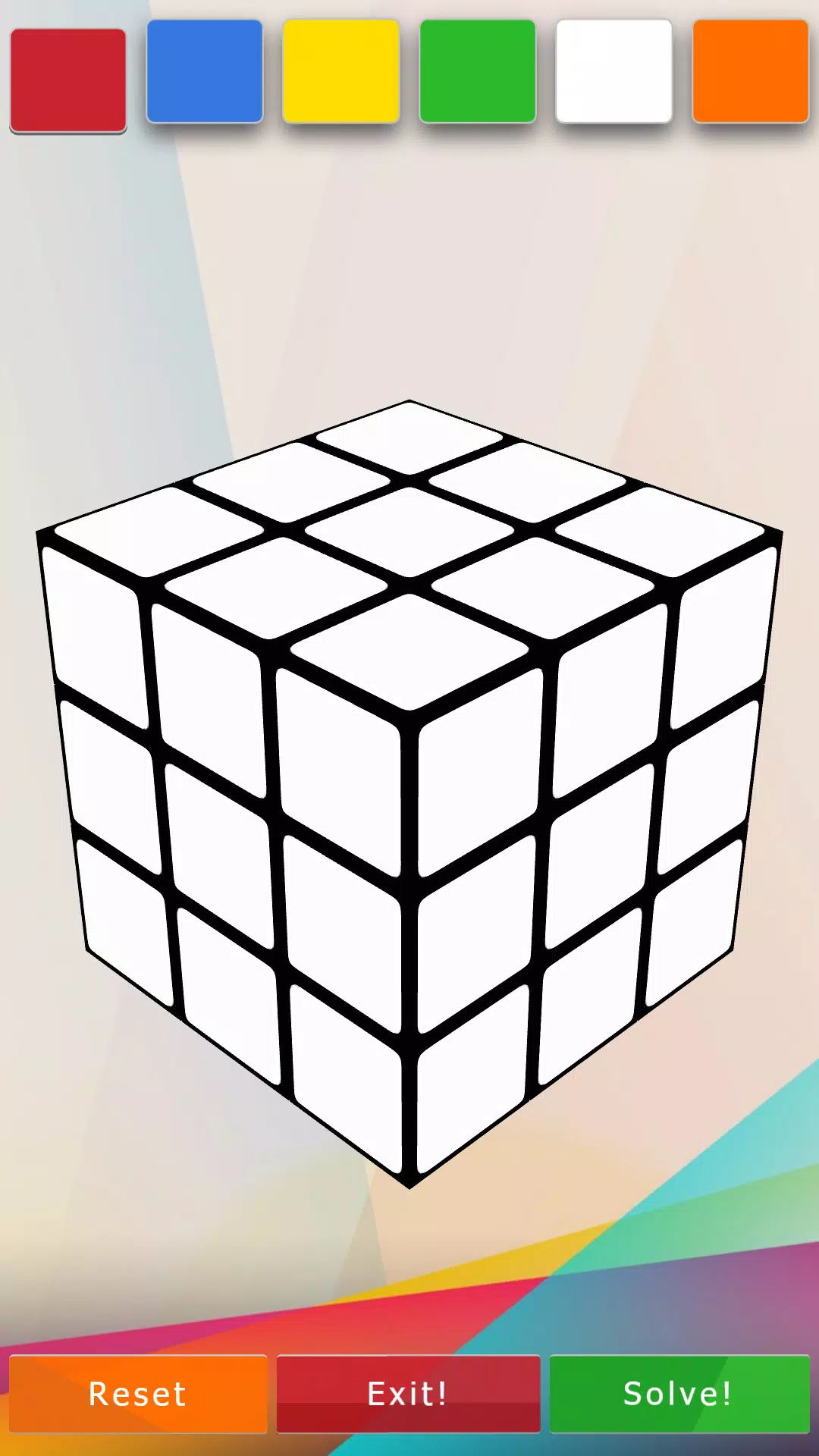 3D-Cube Solver Schermafbeelding 0