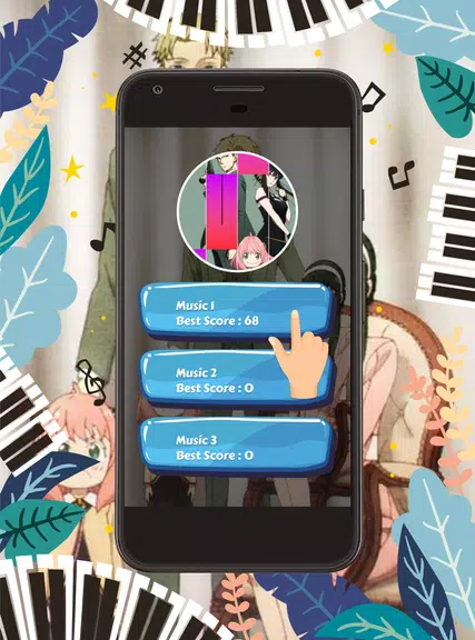 Piano Tiles Anime Spy X Family Captura de pantalla 0