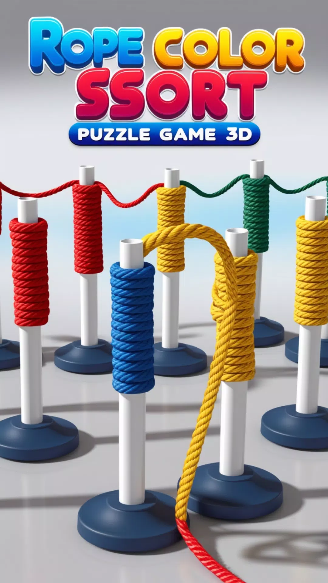 Rope Color Sort Puzzle Game 3D স্ক্রিনশট 3