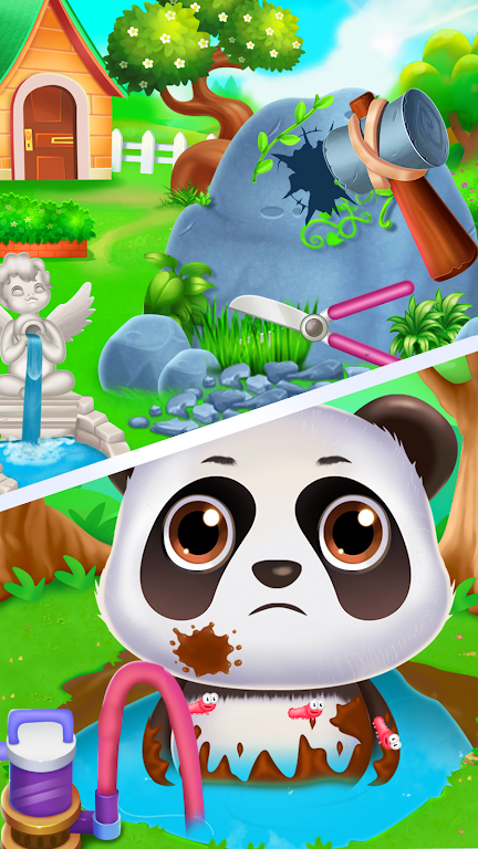 Panda caretaker pet salon game ภาพหน้าจอ 2