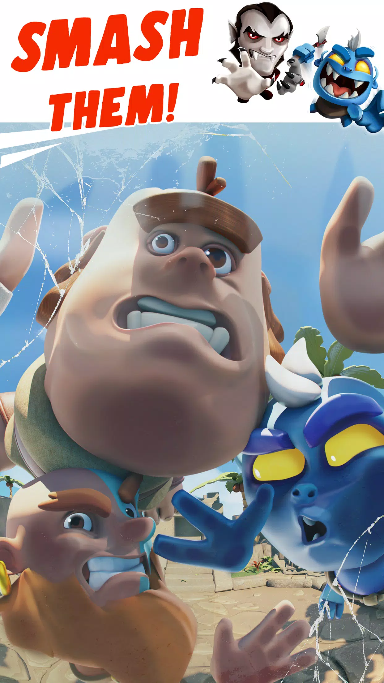 Smashing Four: PvP Hero bump 스크린샷 0