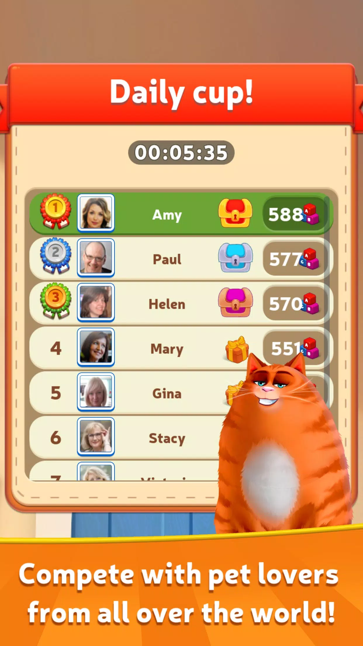 Kitty Scramble: Wordstapel Screenshot 3