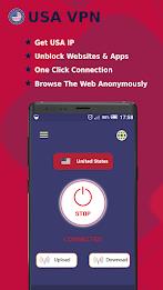 USA VPN -Safe Secure VPN Proxy ภาพหน้าจอ 0