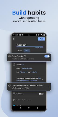FlowSavvy: Time Block Planner Tangkapan skrin 1