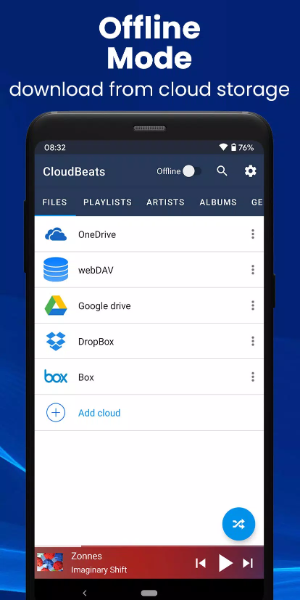 CloudBeats Cloud Music Player Capture d'écran 1